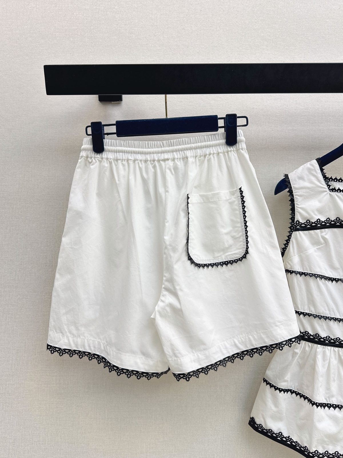 Louis Vuitton Lace-Trimmed Two-Piece Set