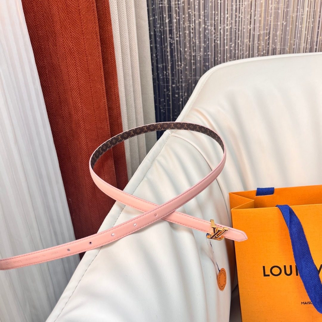 Louis Vuitton Monogram Canvas Belt Pink