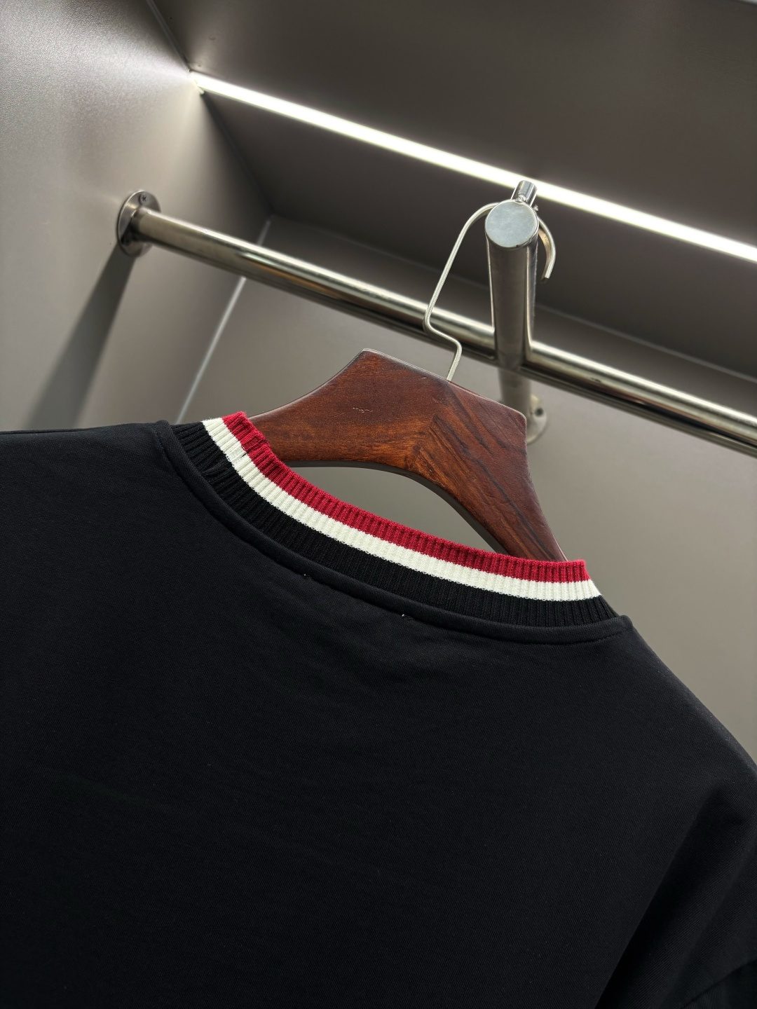 Burberry Men's Striped Crew Neck T-Shirt