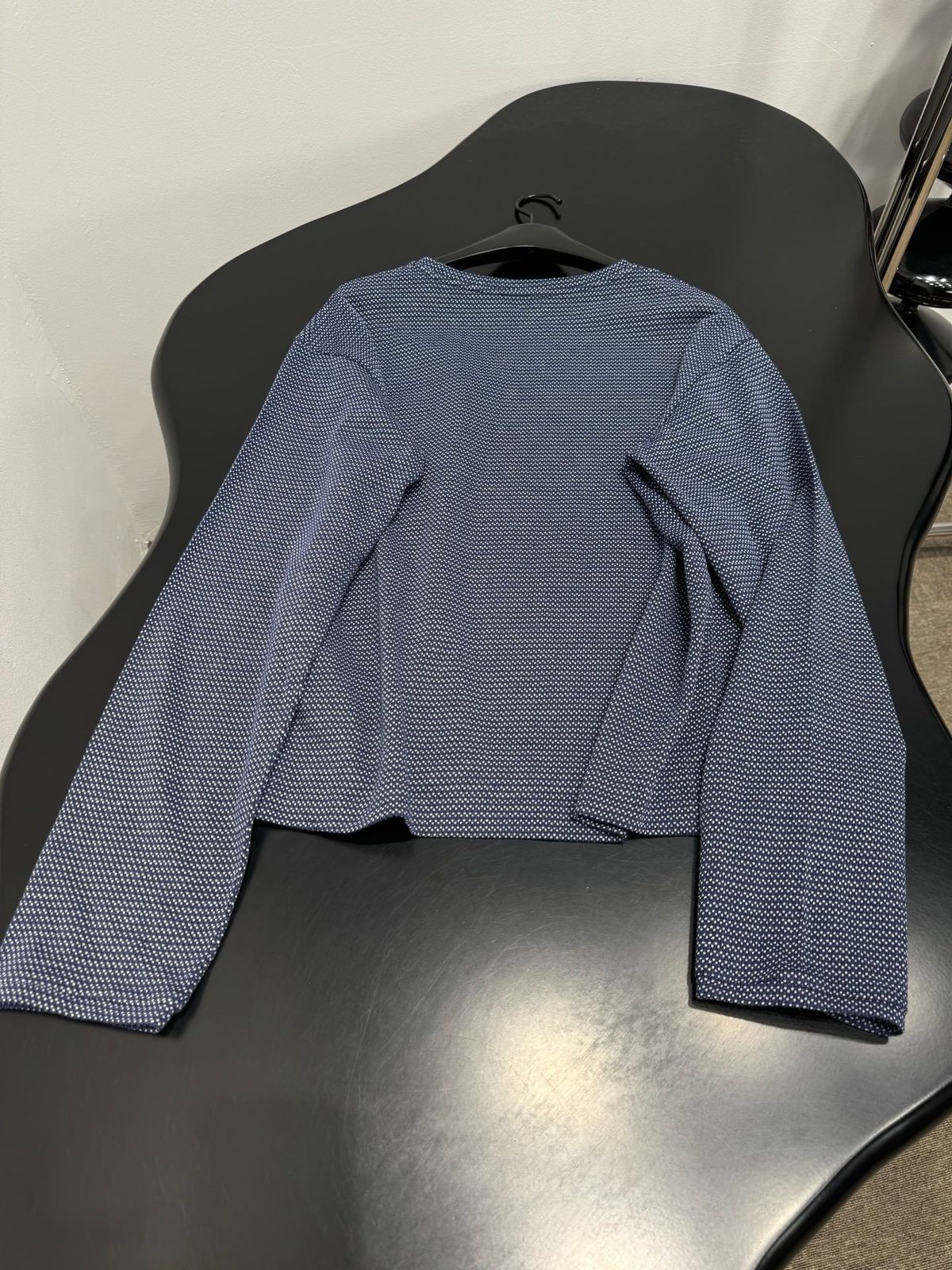 Miu Miu Textured Crewneck Sweater Blue