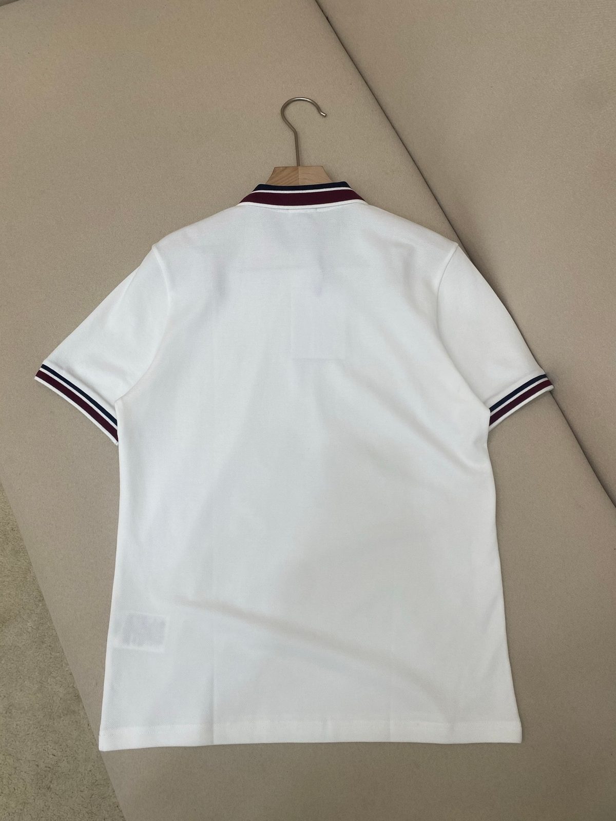 Moncler Tricolor Striped Polo Shirt