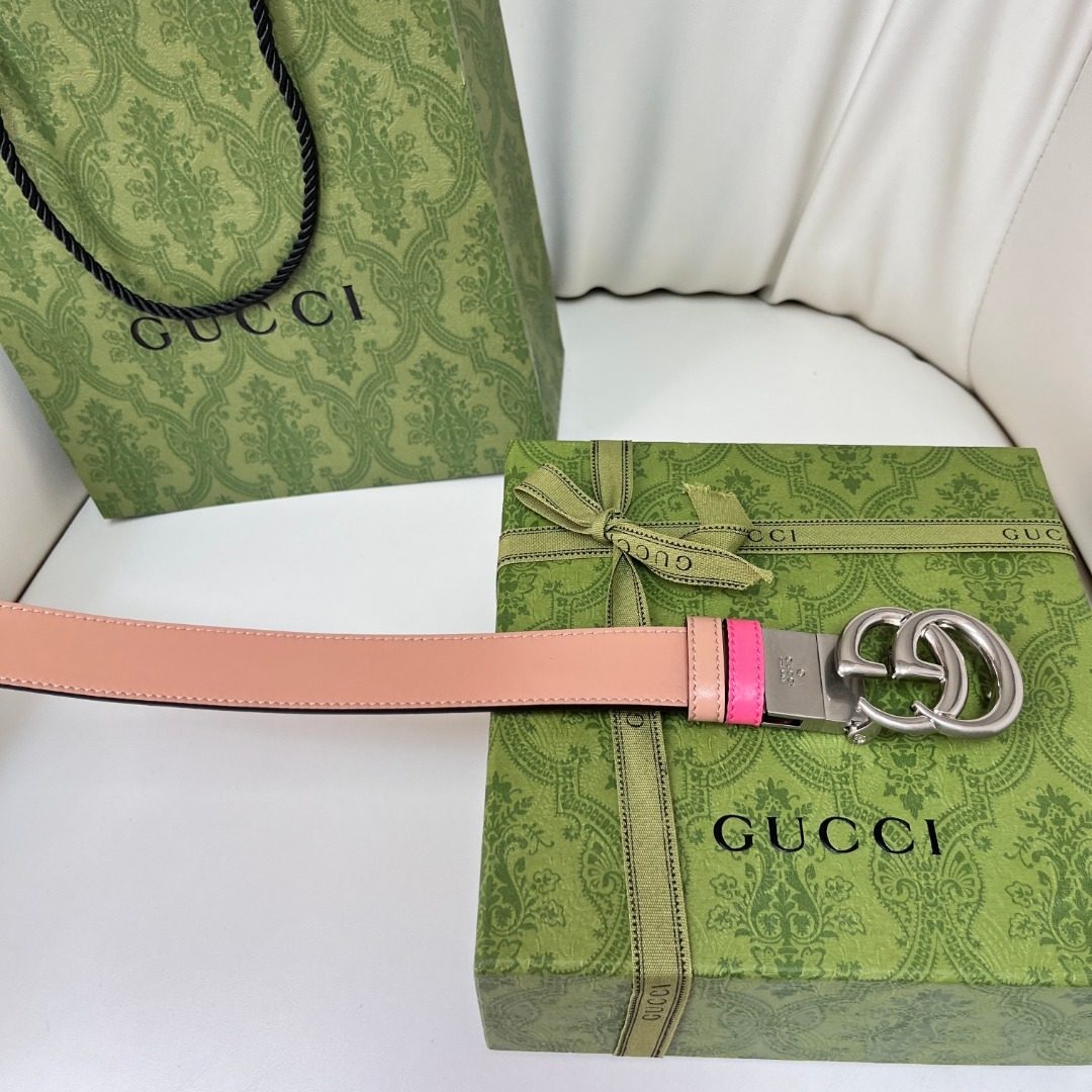 Gucci GG Marmont Leather Belt