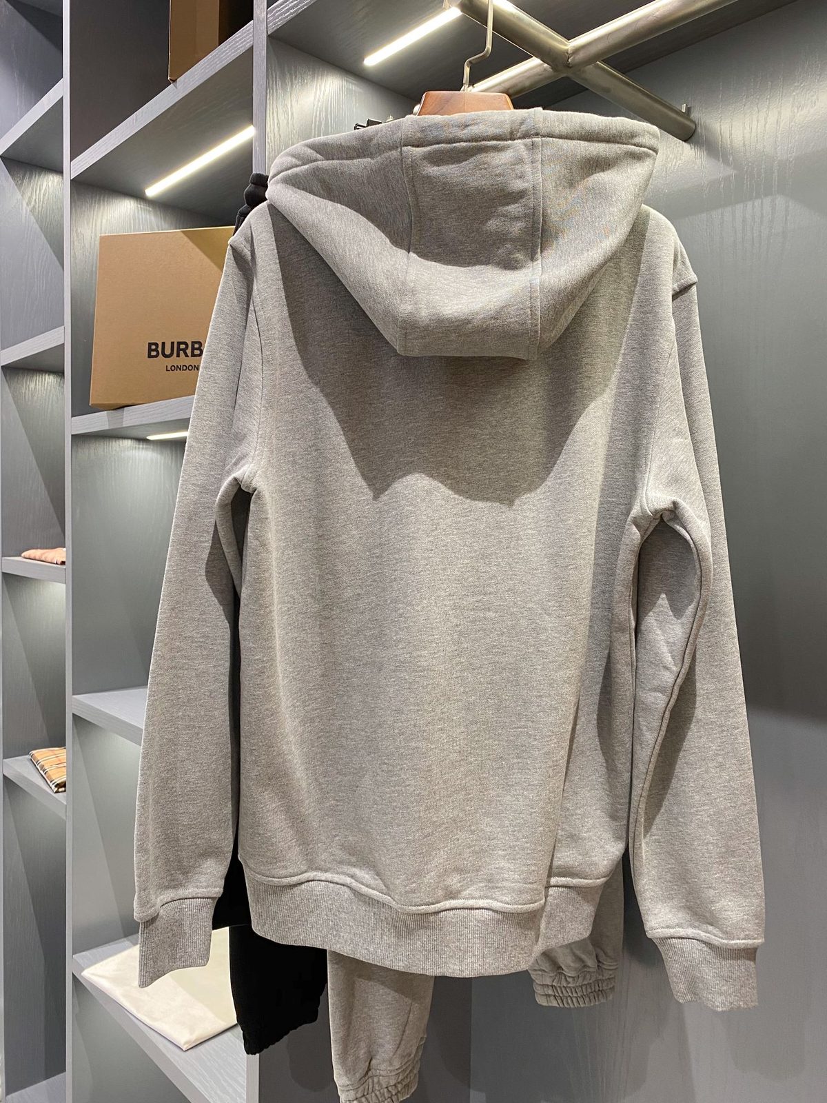 Burberry Striped Zip-Up Hoodie Sweatshirt