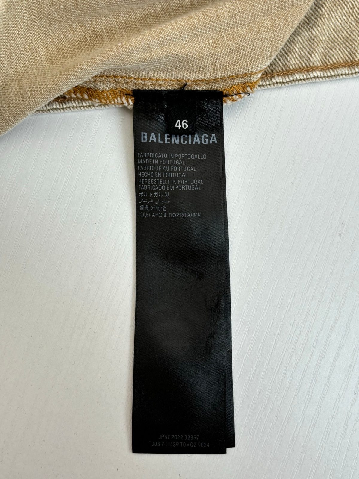 Balenciaga Cropped Denim Hooded Jacket