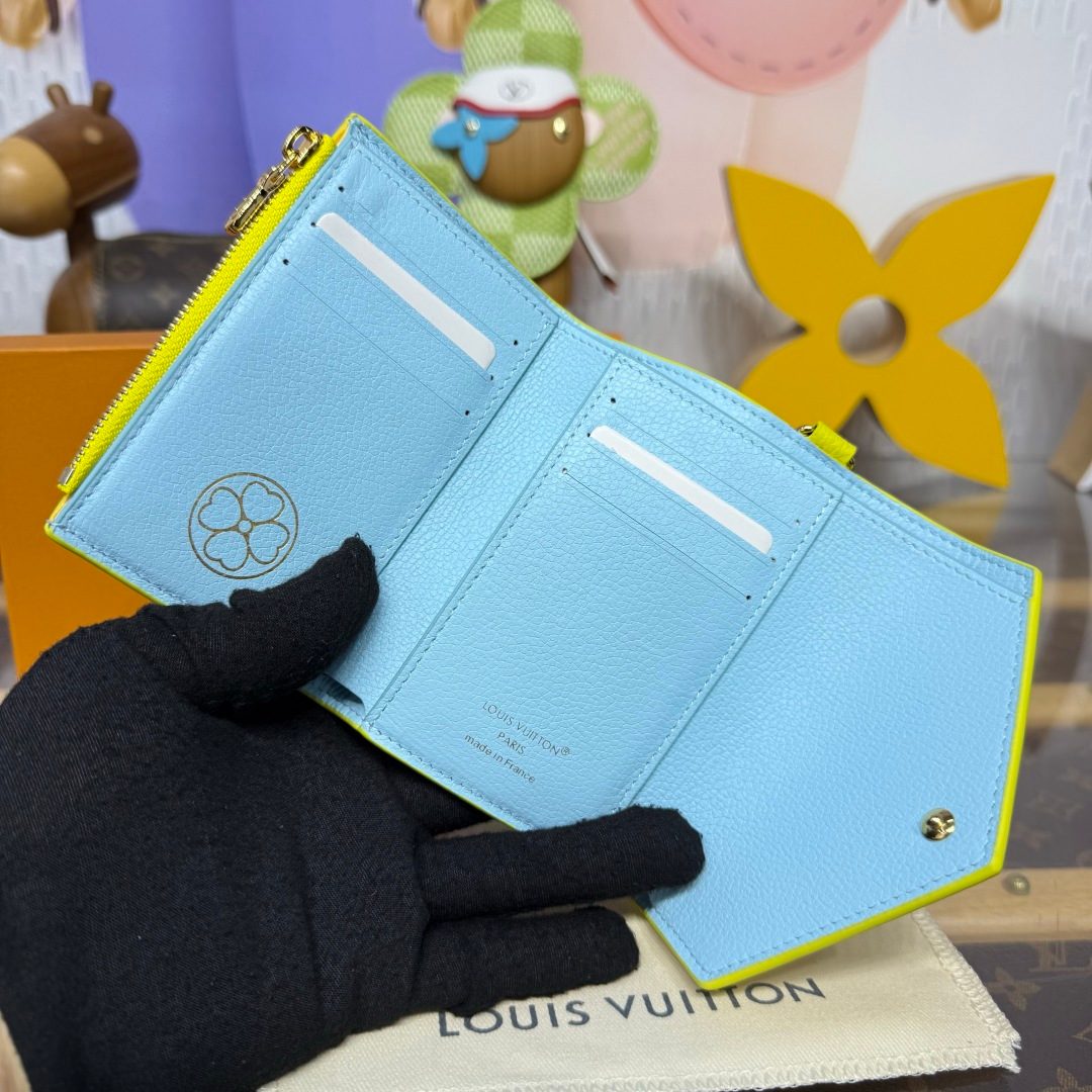 Louis Vuitton Monogram Zippy Wallet Light Blue