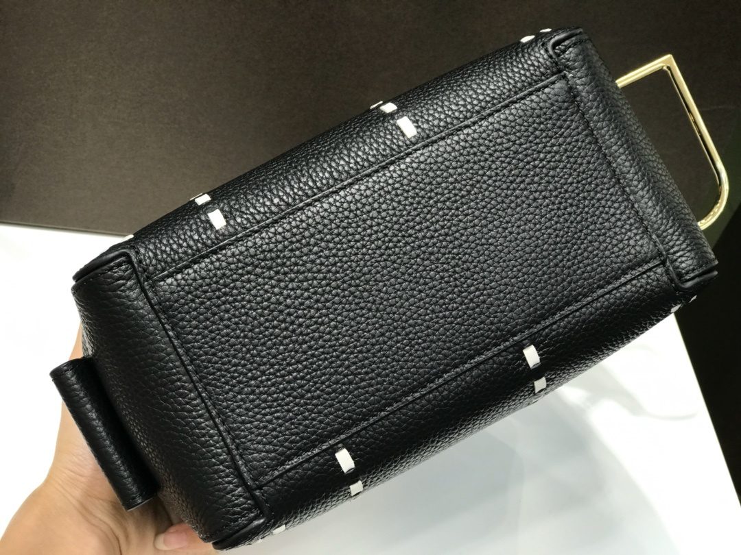 Delvaux Brillant Leather Shoulder Bag Black