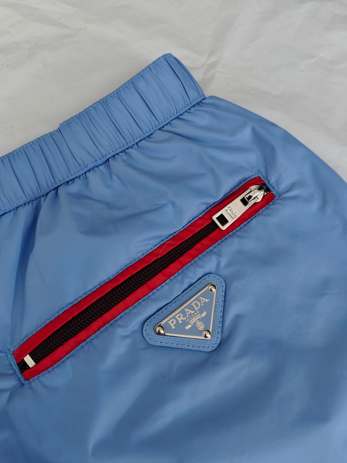 Prada Nylon Technical Shorts Blue