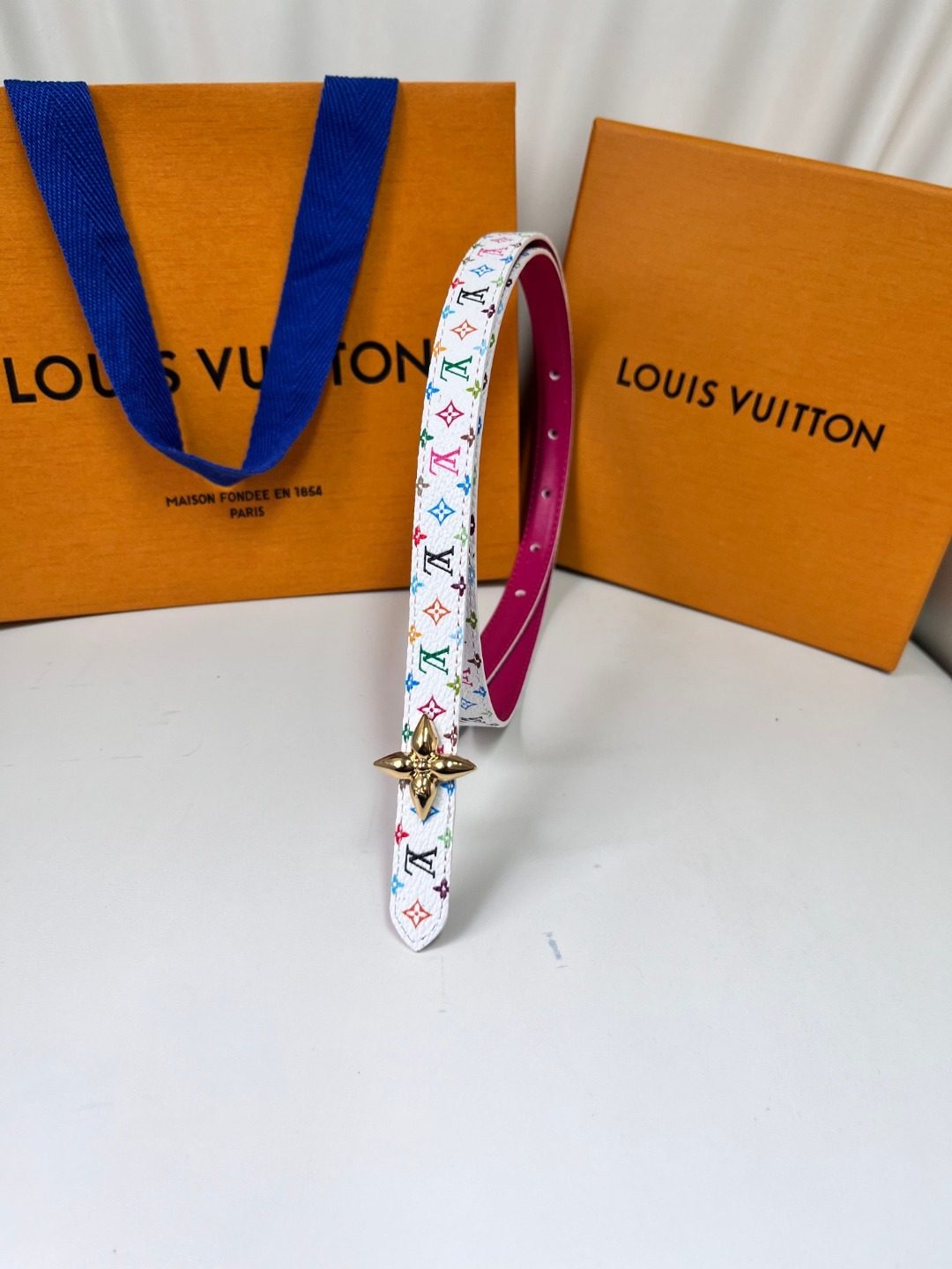 Louis Vuitton Monogram Multicolor Canvas Belt