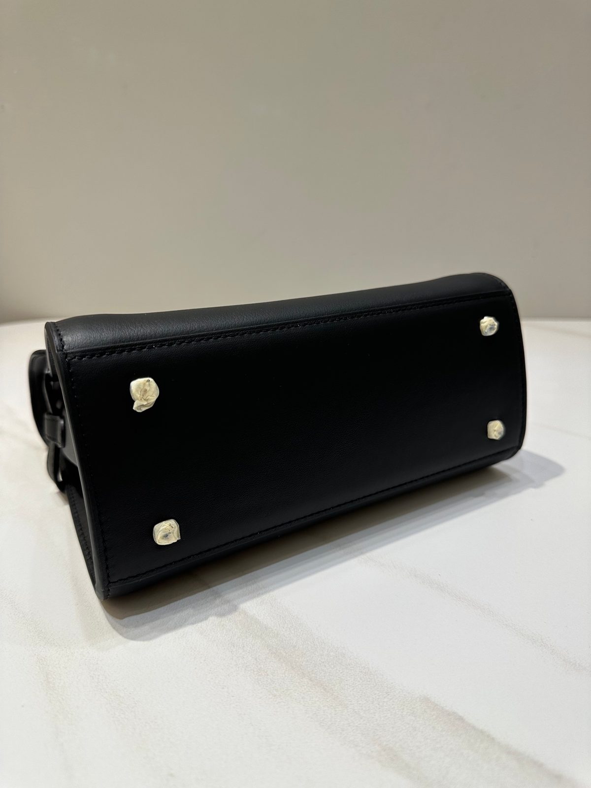 Delvaux Brillant Leather Top Handle Bag