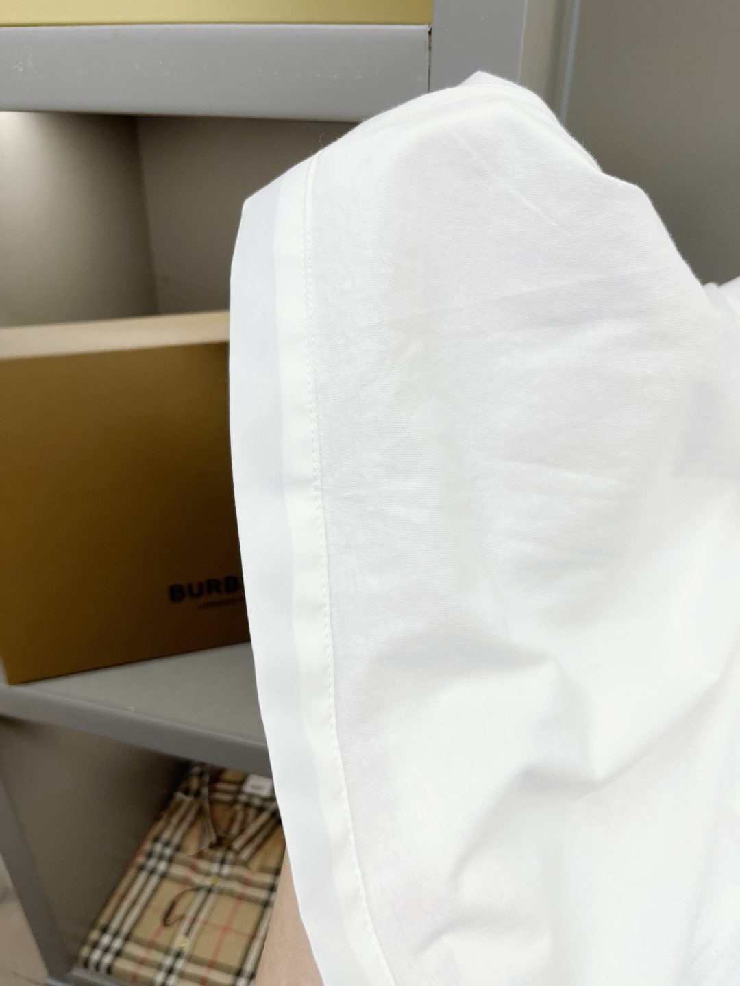 Burberry White Cotton Crewneck T-Shirt