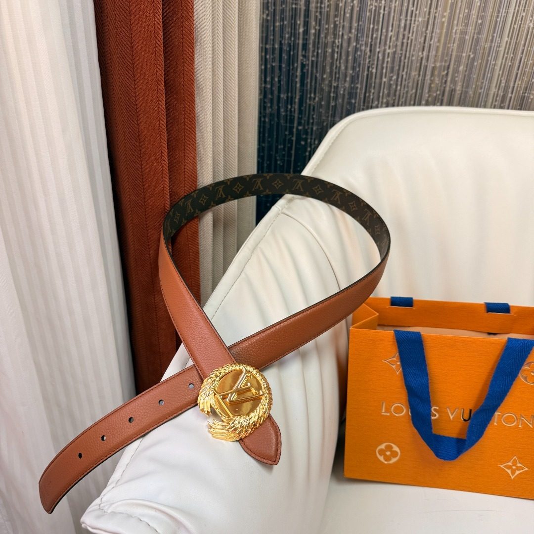 Louis Vuitton Monogram Leather Belt