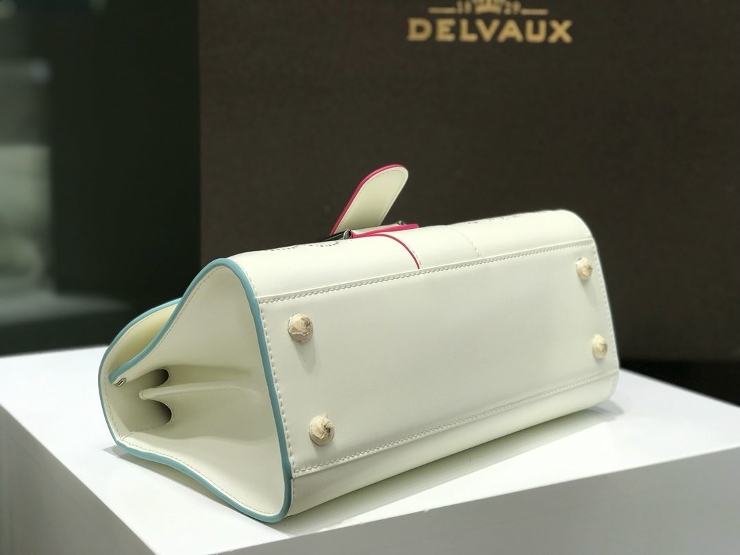 Delvaux Brillant White Leather Handbag