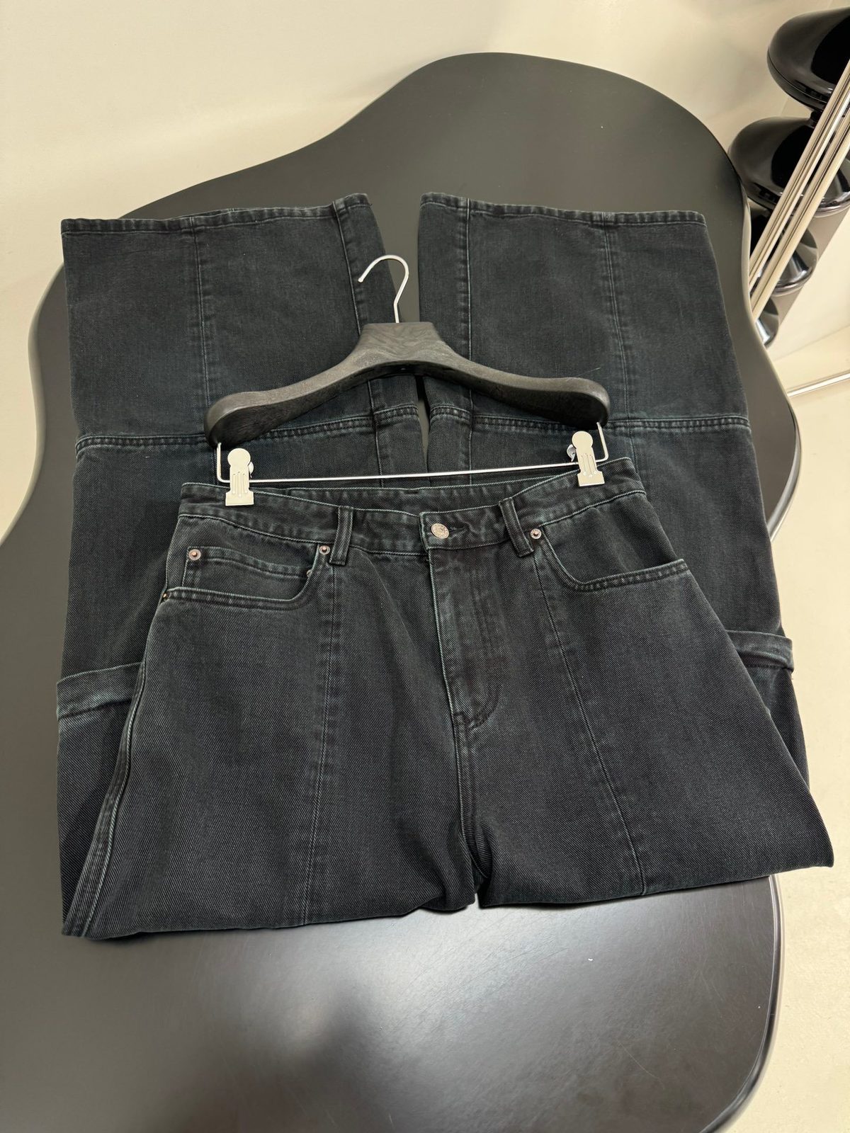 Balenciaga Men's Black Denim Jeans