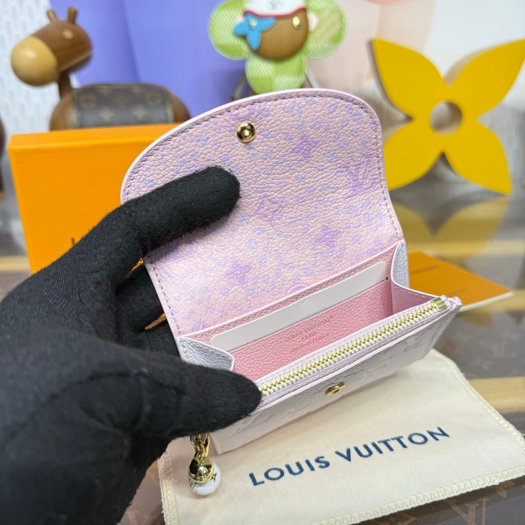 Louis Vuitton Pink and Lavender Monogram Empreinte Compact Wallet