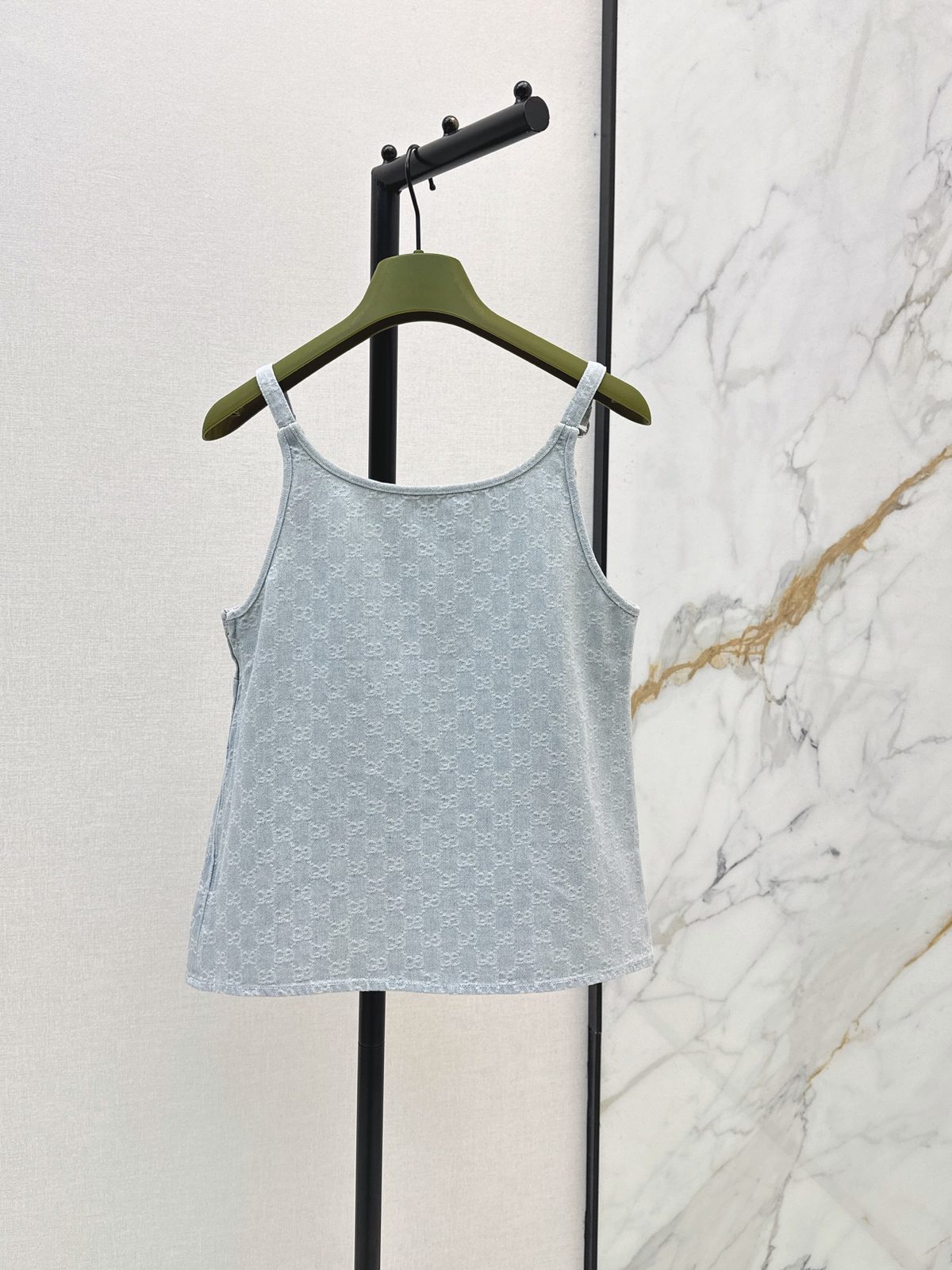 Gucci GG Monogram Tank Top Light Blue