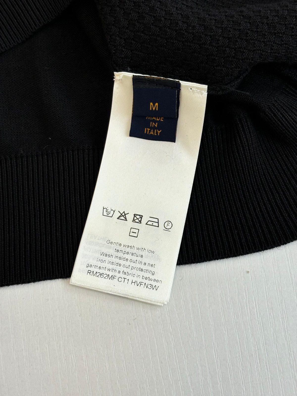 Italian Made Black Crewneck Sweater