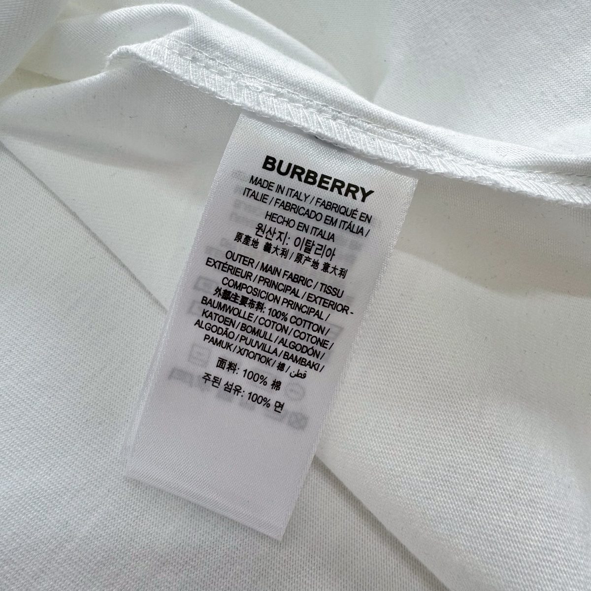 Burberry Equestrian Knight Embroidered Cotton T-Shirt