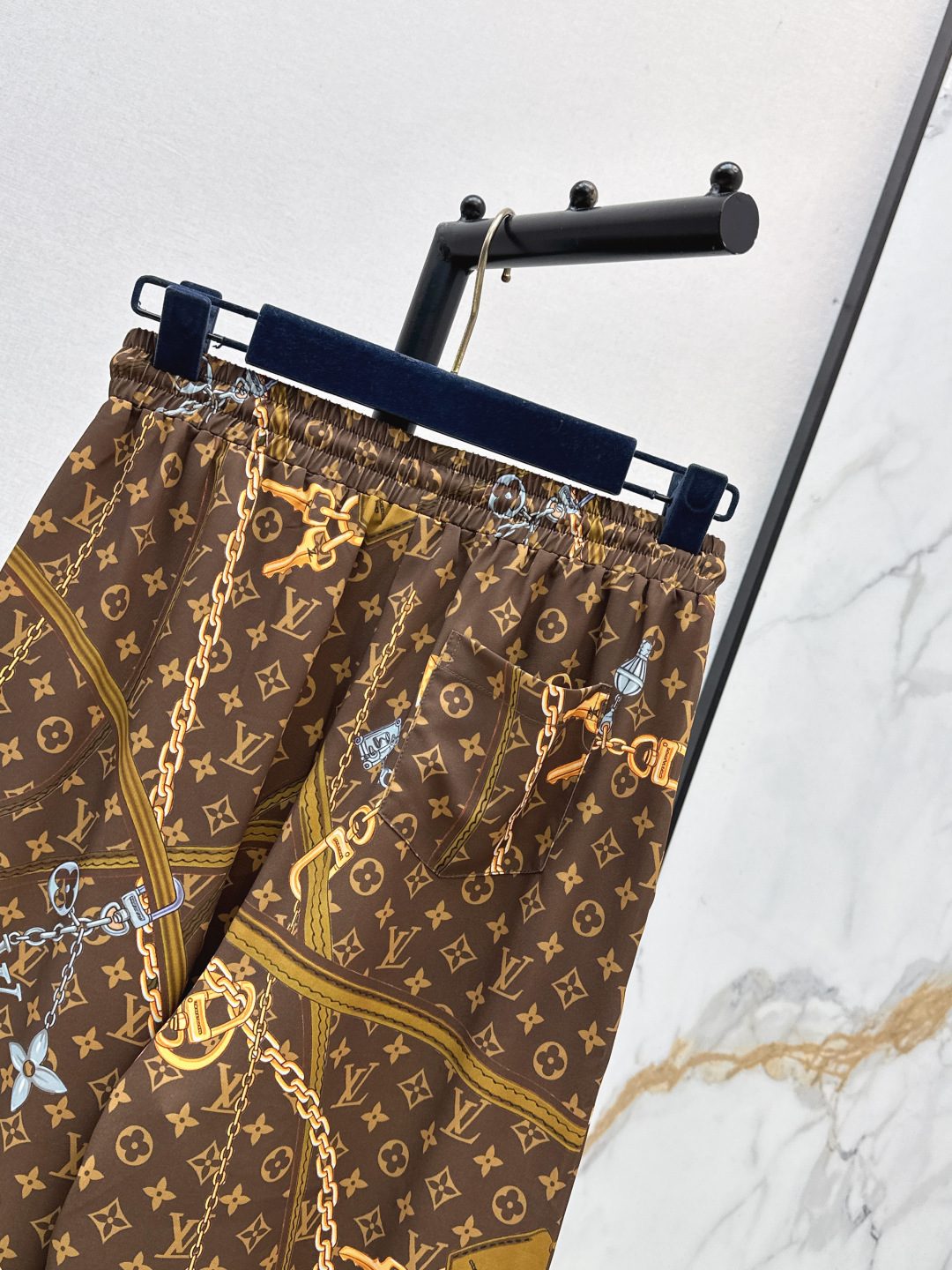 Louis Vuitton Monogram Chain Print Pants