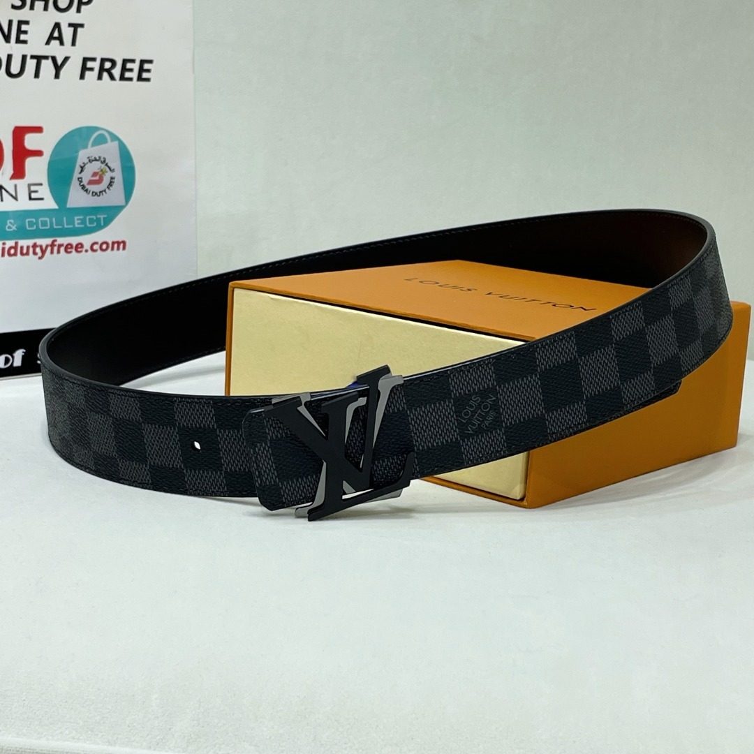 Louis Vuitton Damier Graphite Leather Belt