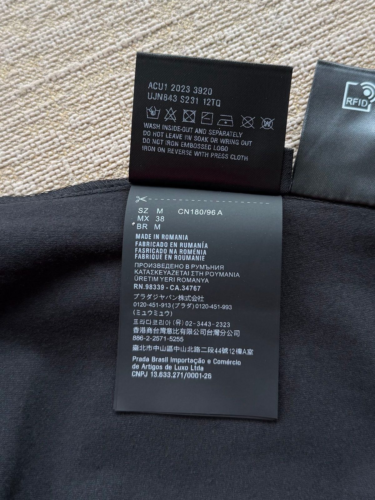 Prada Black Crewneck T-Shirt