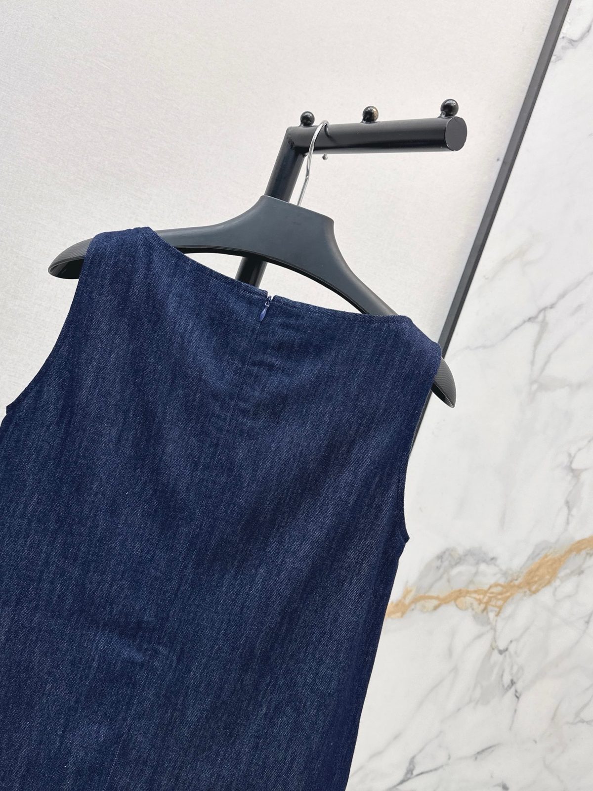Prada Denim Cargo Shift Dress