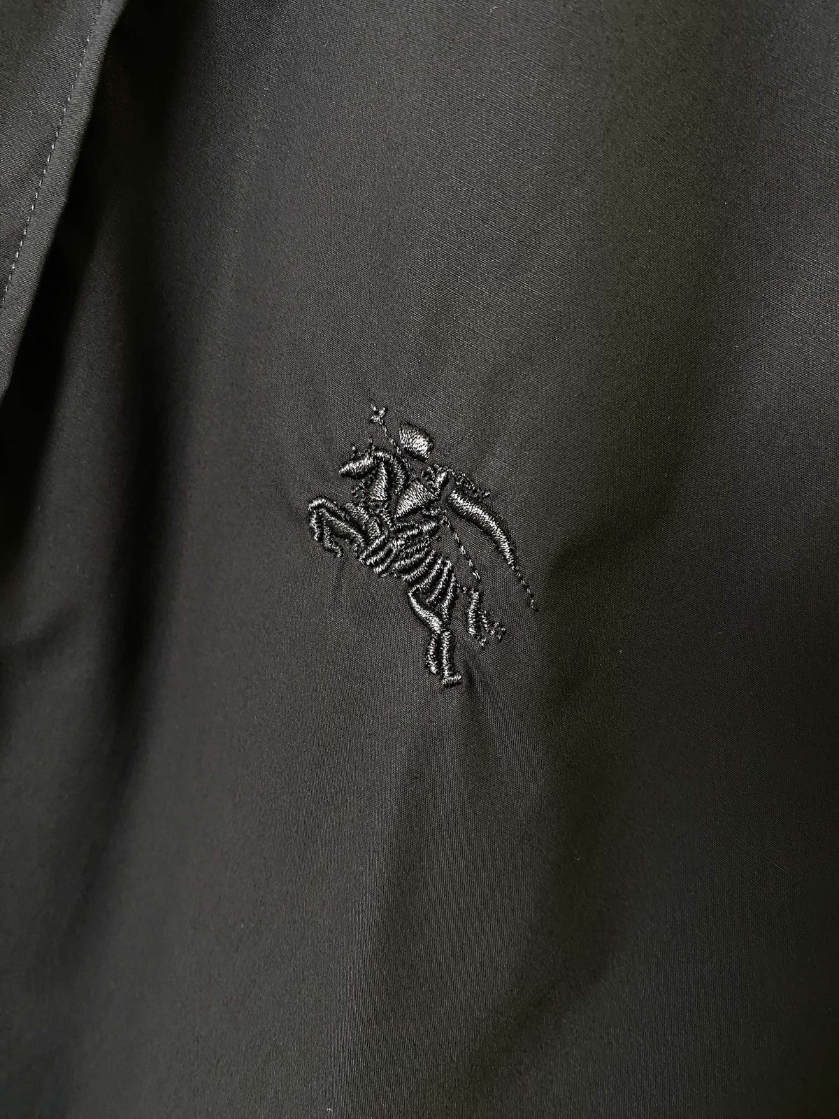 Burberry Black Short Sleeve Button-Up Shirt