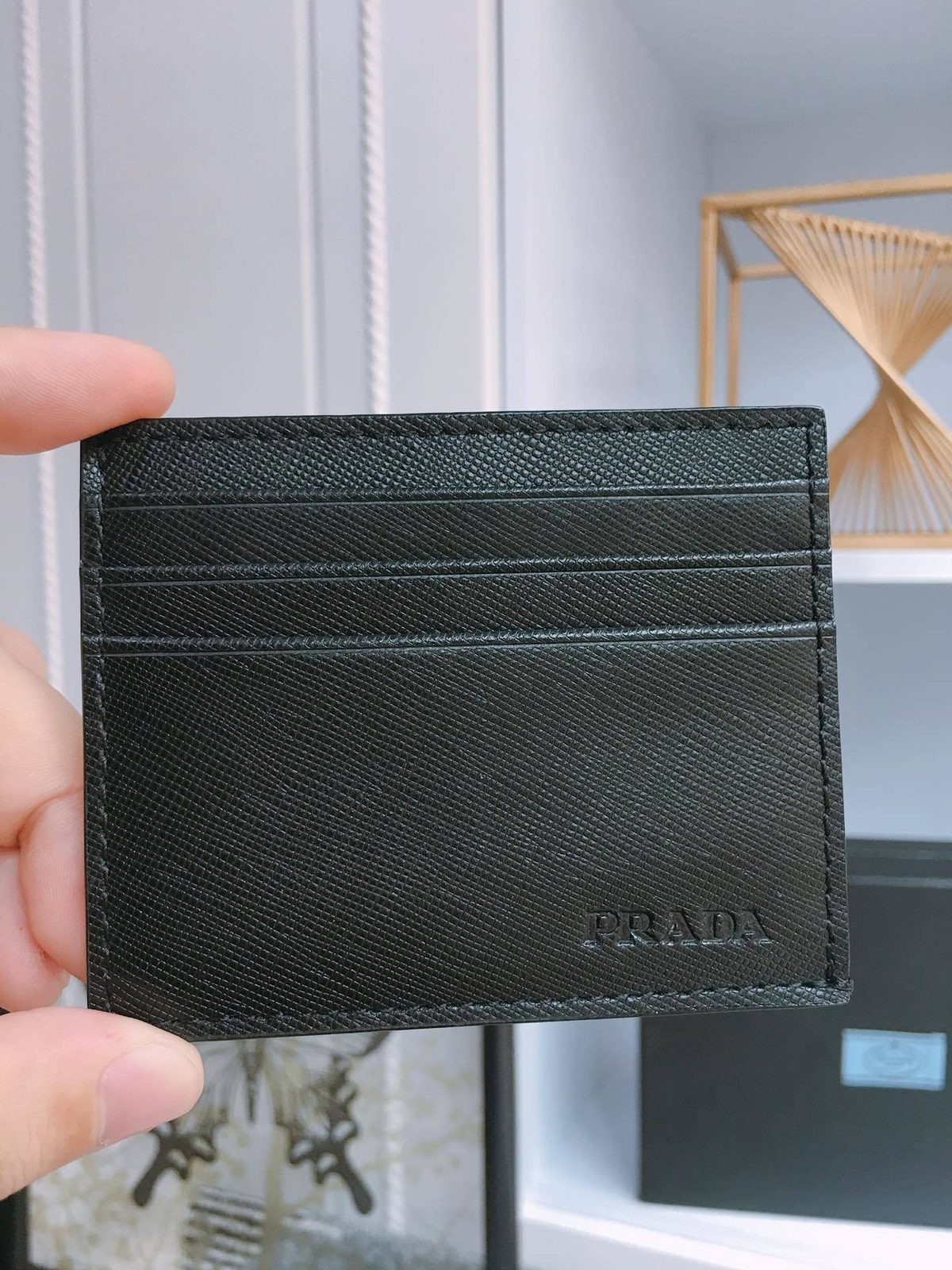 Prada Saffiano Leather Card Holder