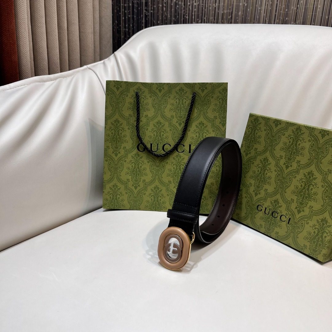 Gucci GG Marmont Leather Belt