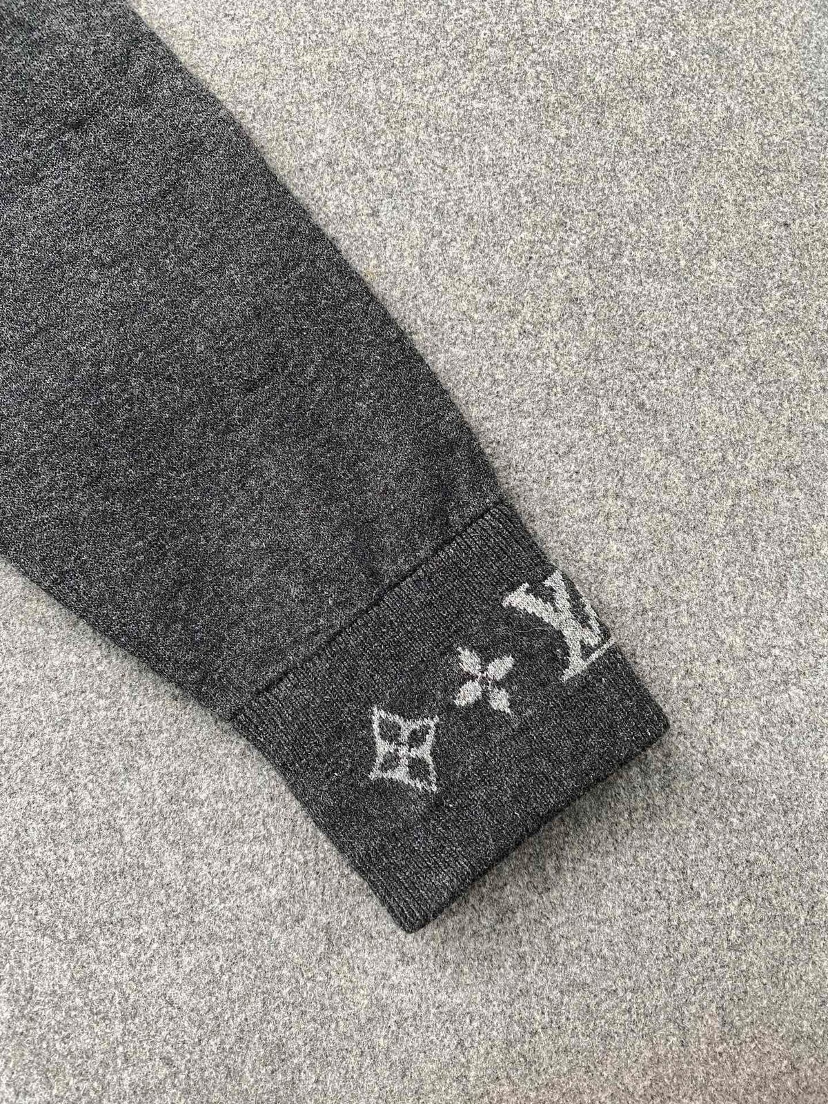 Louis Vuitton Monogram Zip-Up Fleece Jacket