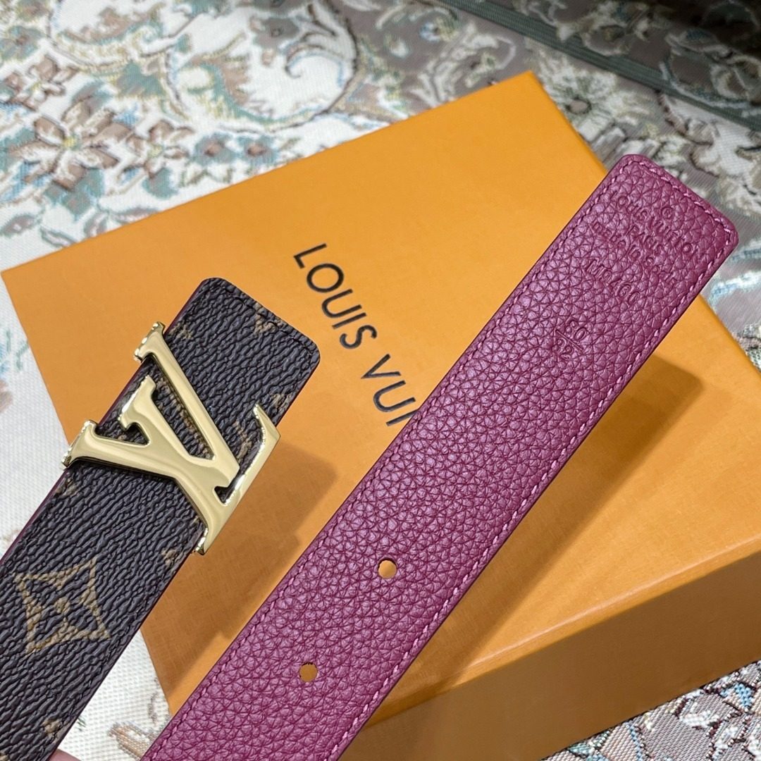 Louis Vuitton Monogram Reversible Leather Belt