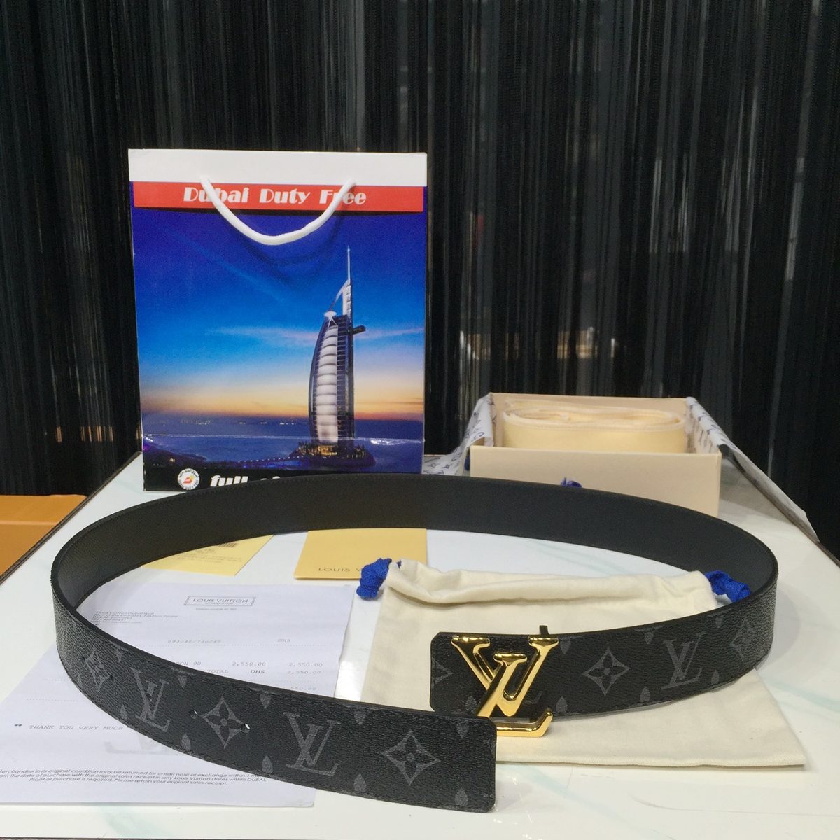 Louis Vuitton Monogram Canvas Belt