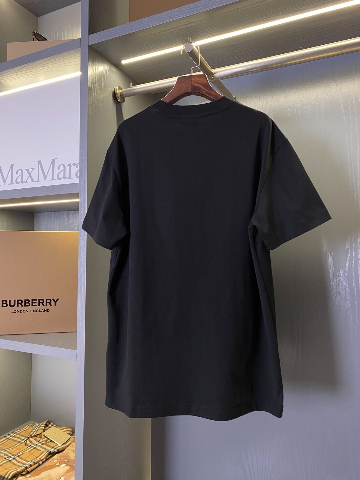 Burberry Logo Print Black T-Shirt