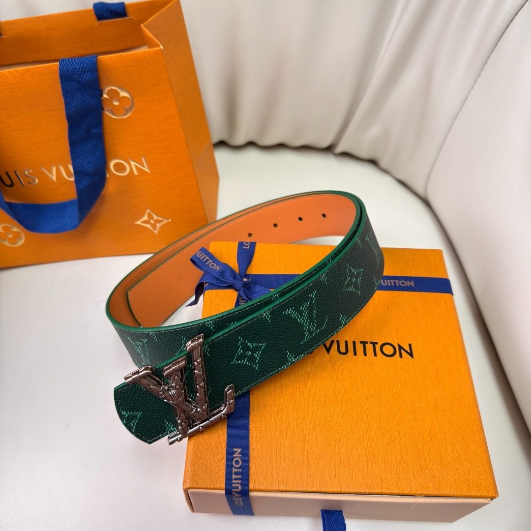 Louis Vuitton Damier Monogram Leather Belt