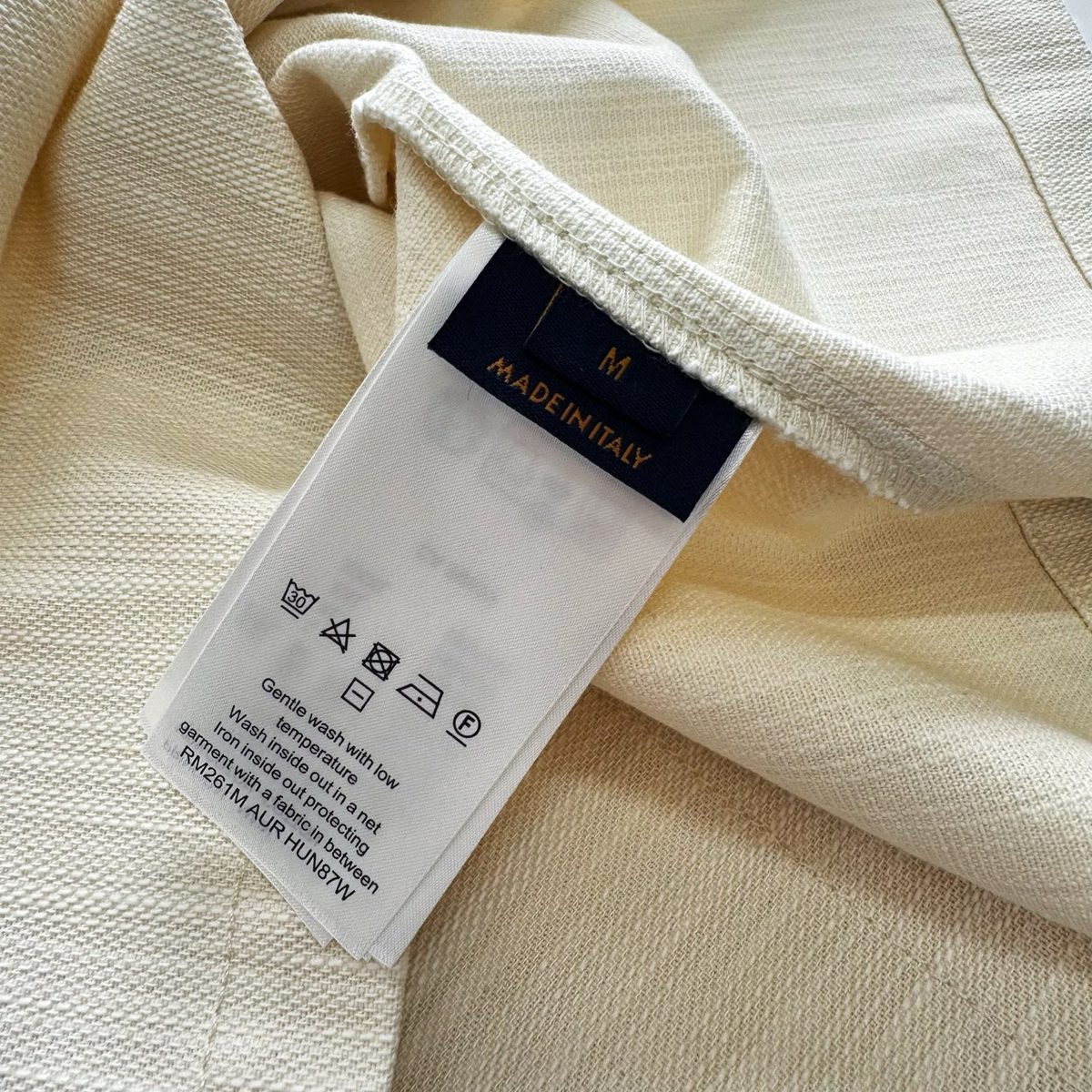 Louis Vuitton White Cotton Polo Shirt