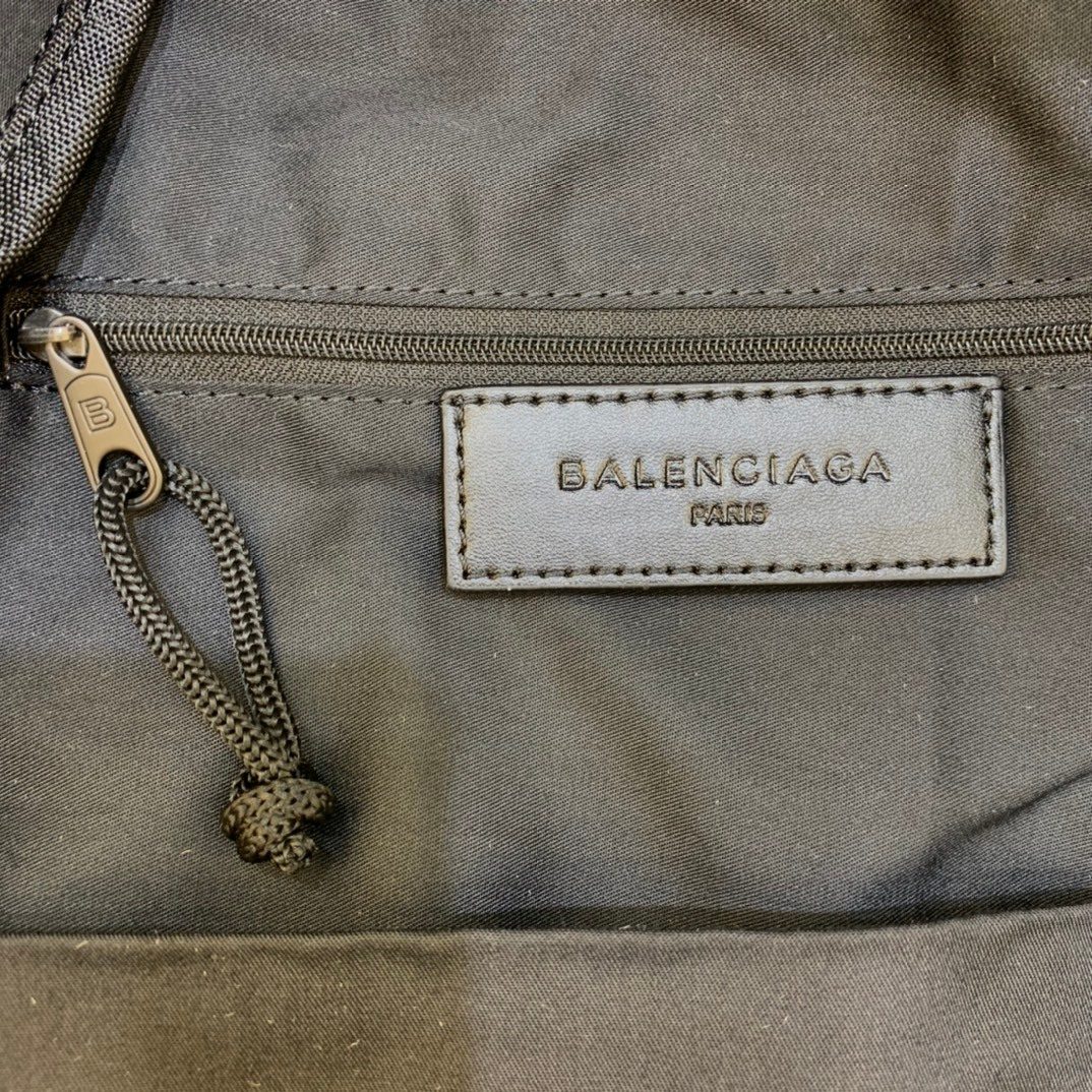 Balenciaga Paris Black Nylon Backpack