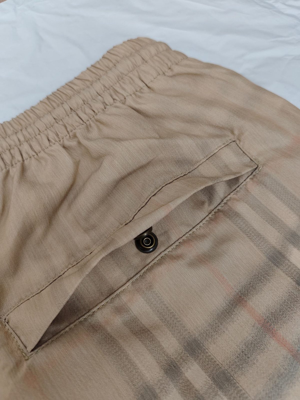 Burberry Check Shorts Beige