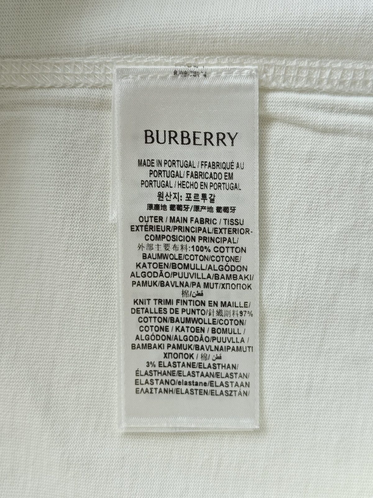 Burberry Equestrian Knight T-Shirt White