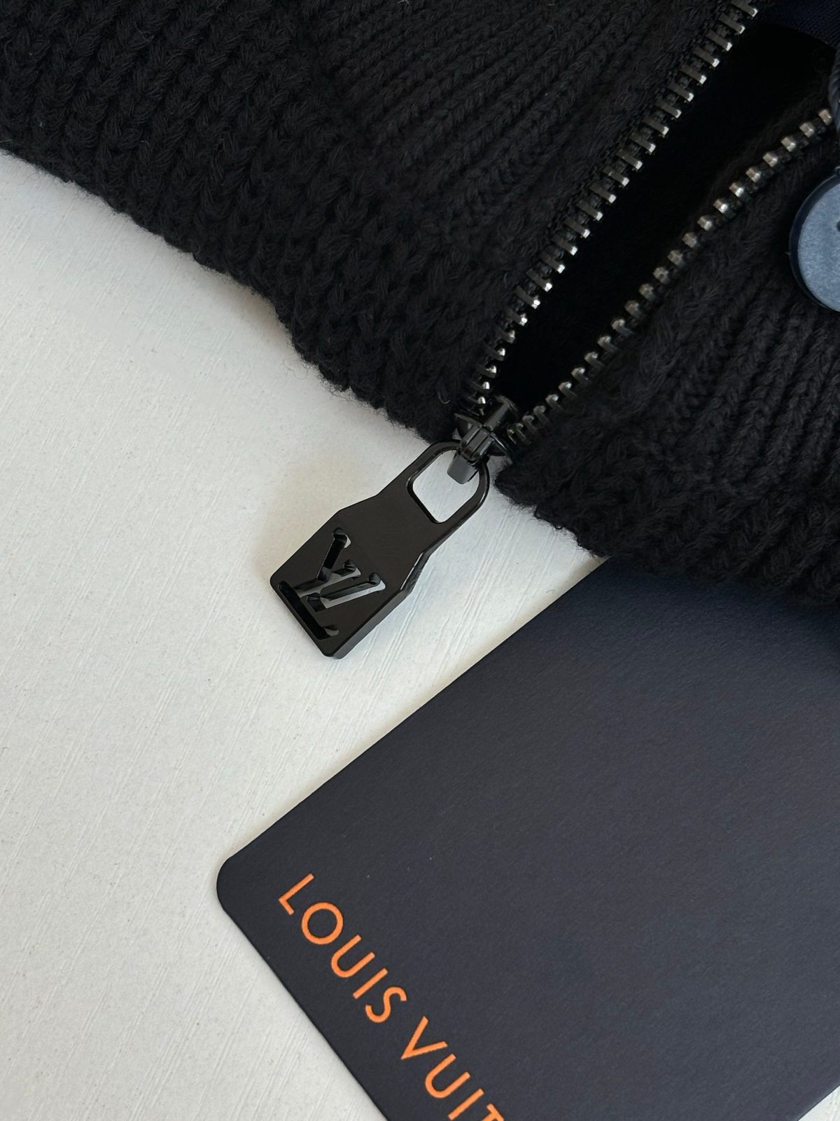 Louis Vuitton Half-Zip Knit Sweater Black