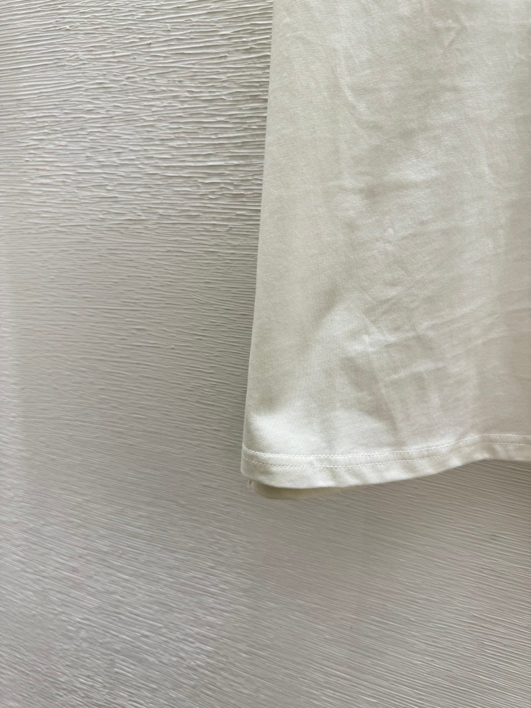Luxury White Cotton Crewneck T-Shirt