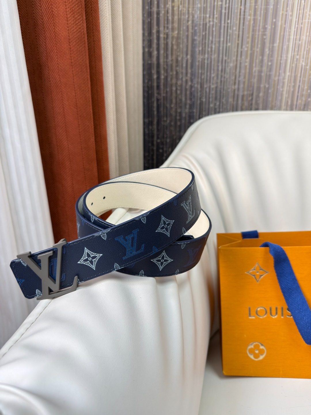 Louis Vuitton Monogram Canvas Leather Belt