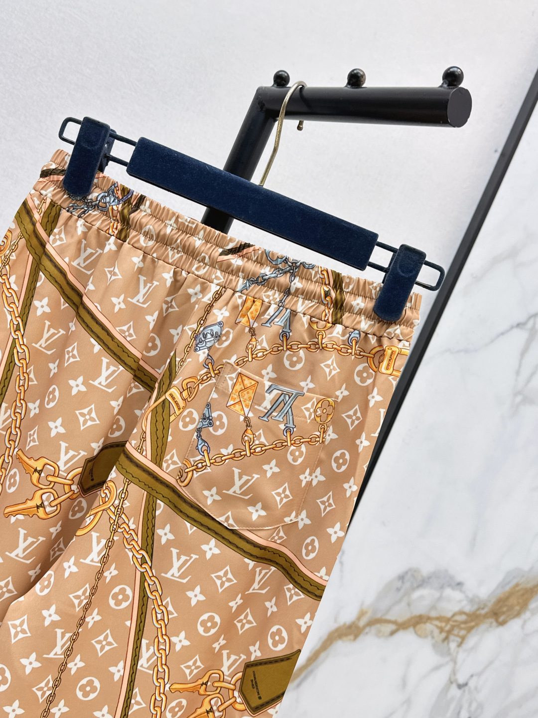 Louis Vuitton Monogram Chain Print Pants