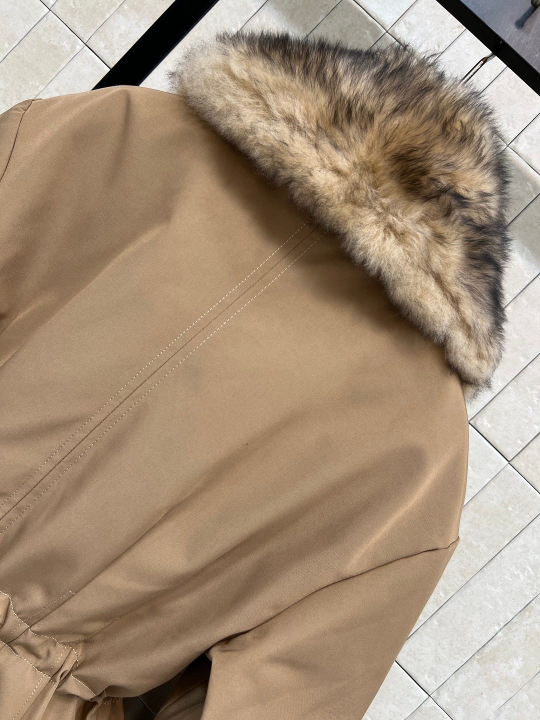 Luxury Puffer Jacket with Fur-Lined Hood