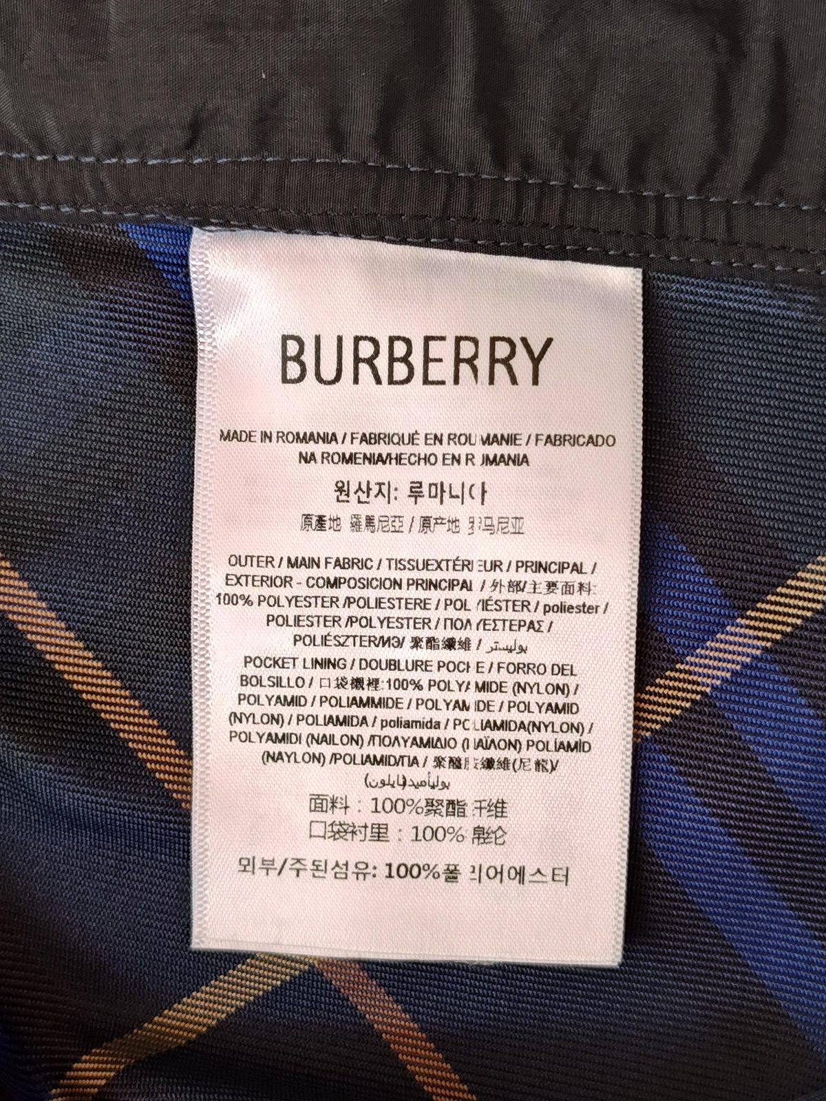 Burberry Vintage Check Wool Shorts