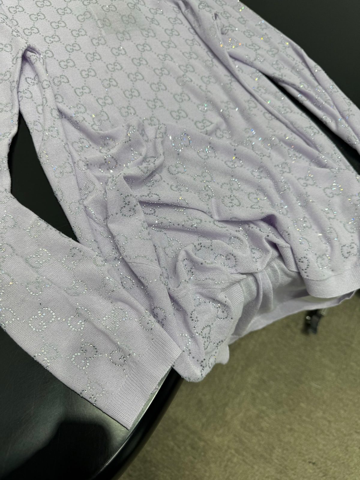 Gucci GG Monogram Sparkle Crewneck Sweater