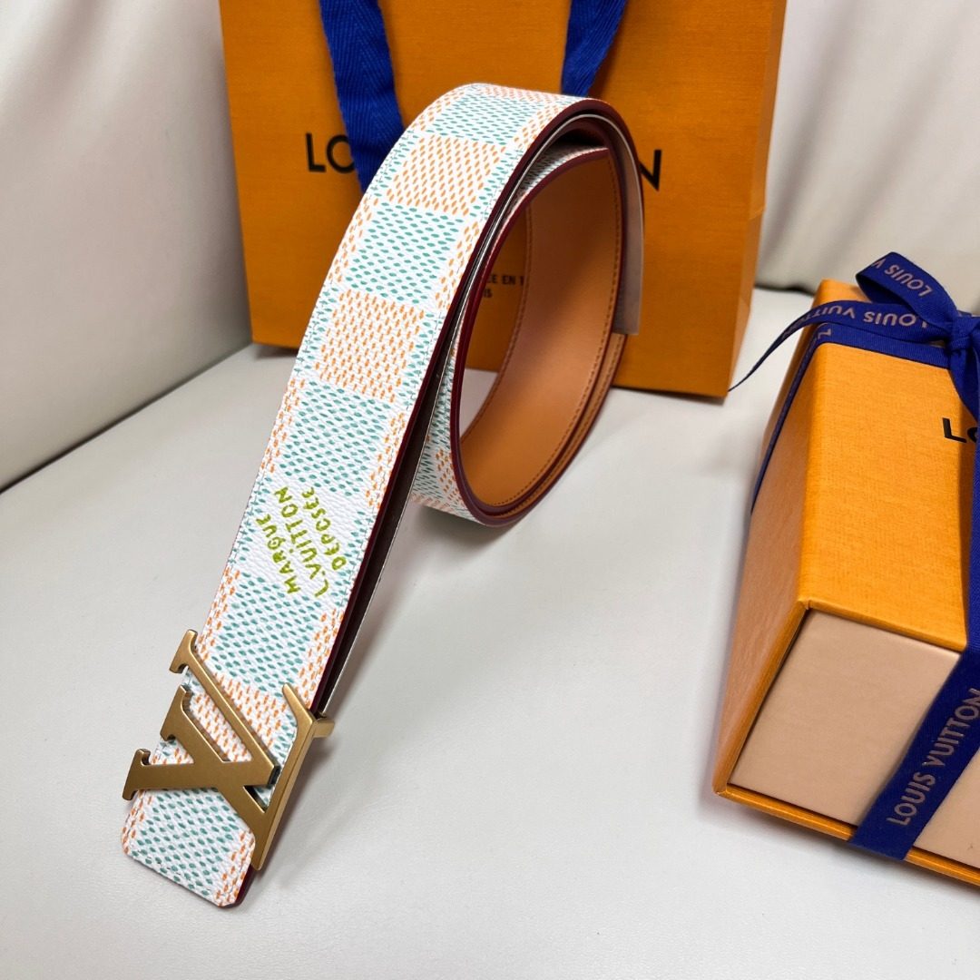 Louis Vuitton Damier Azur Canvas Belt