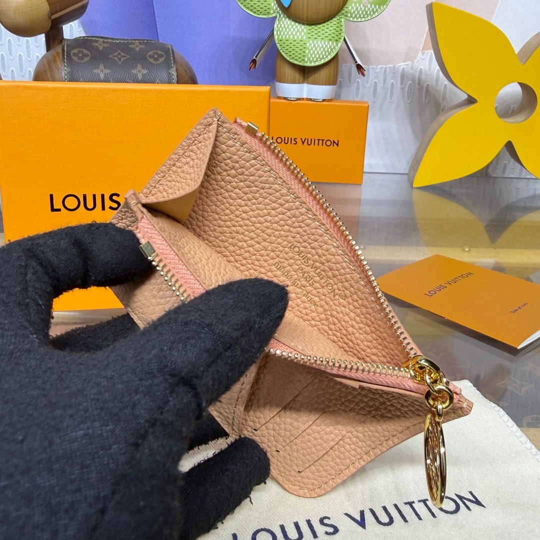 Louis Vuitton Caviar Leather Zippered Pouch