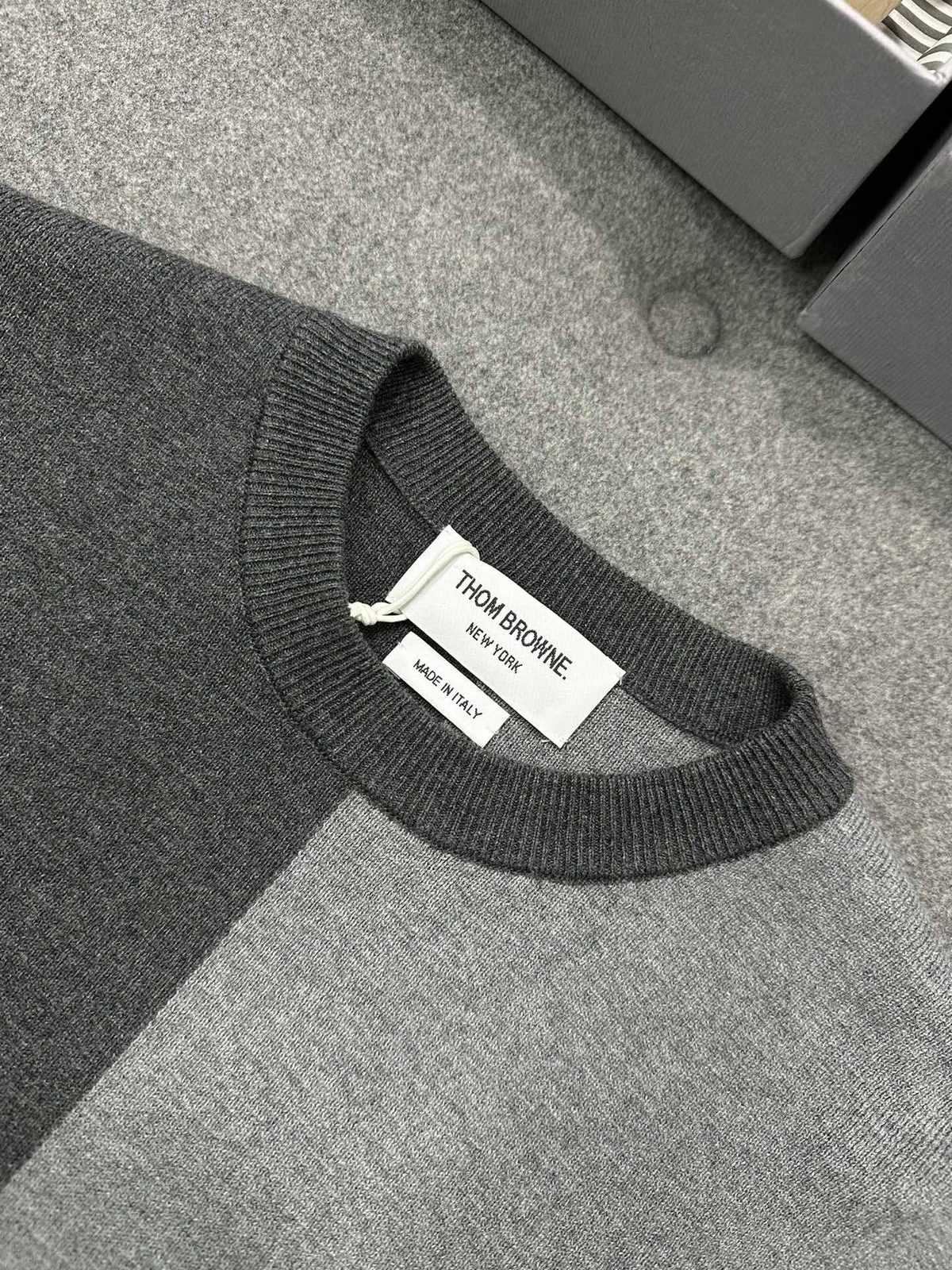 Thom Browne Tricolor Stripe Crewneck Sweater