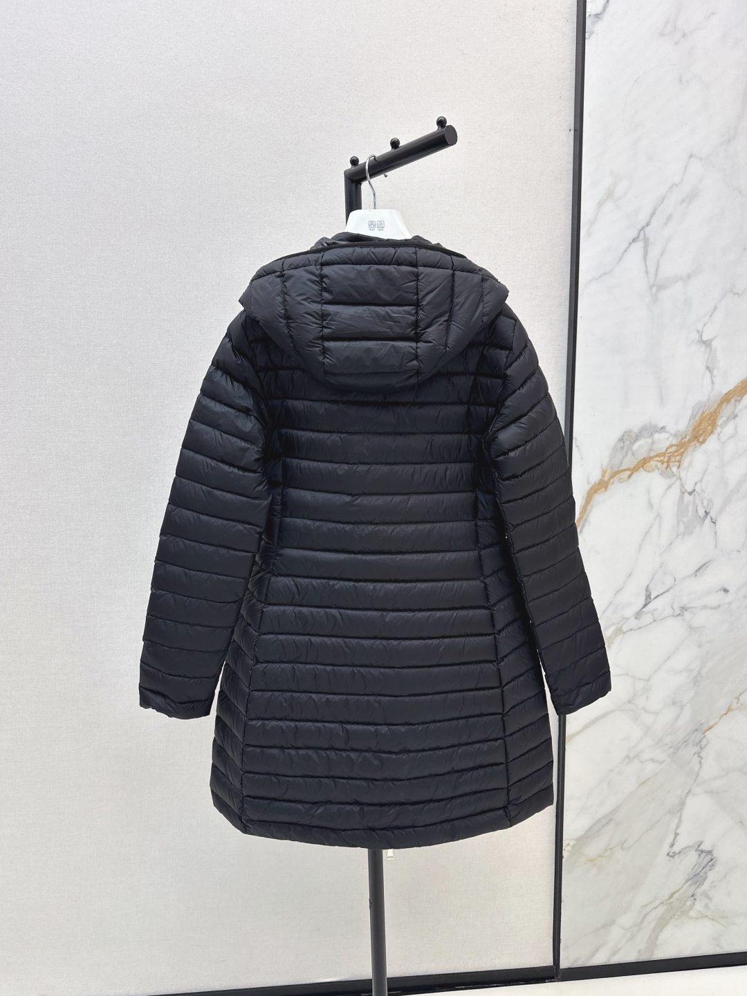 Moncler Black Quilted Down Parka Coat