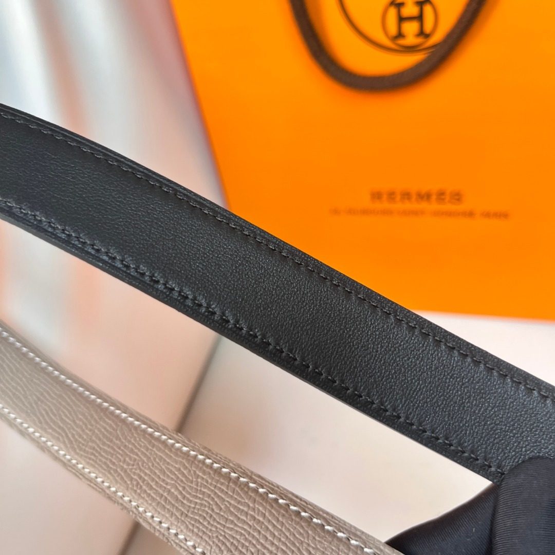 Hermès Leather Belt with Toggle Buckle