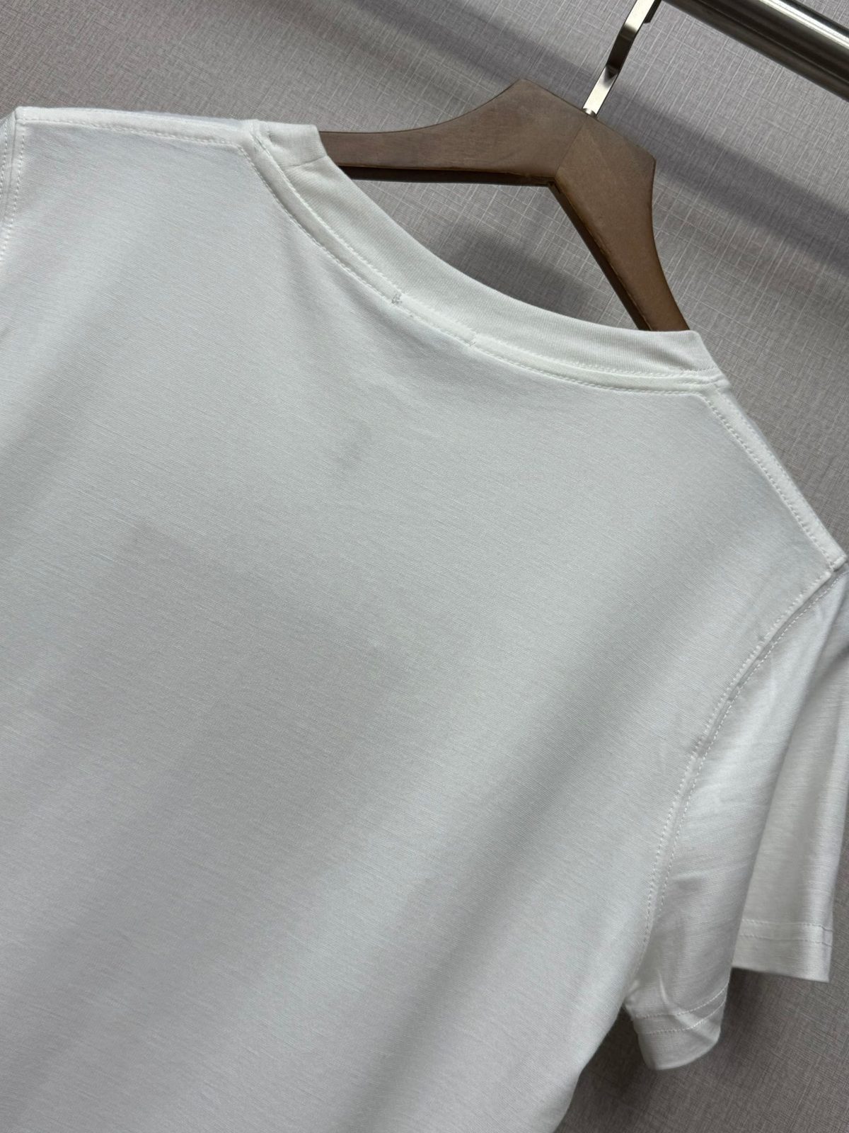 100% Cotton Crewneck T-Shirt White